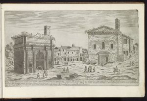 Arco di Settimio Severo a Roma da Etienne Duperac