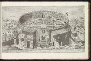 Mausoleo di Augusto con un giardino a Roma