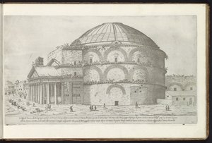 Pantheon a Roma da Etienne Duperac