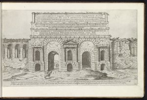 Porta Maggiore a Roma da Etienne Duperac