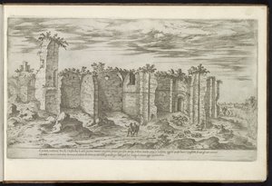 Rovine delle Terme di Caracalla a Roma da Etienne Duperac