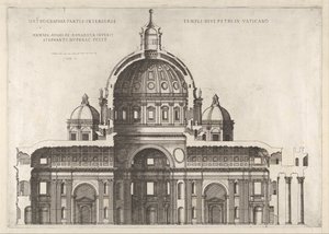 Speculum Romanae Magnificentiae: Sezione Longitudinale che Mostra l