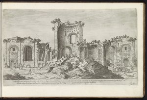 Terme di Costantino a Roma da Etienne Duperac