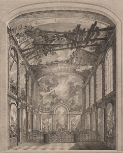 Vista interna degli Enfants Trouvés, 1759 da Etienne Fessard