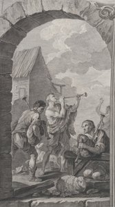 La cappella degli Enfants-Trouvés a Parigi: Gruppo di pastori: suonatori di trombe