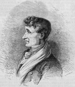 Ritratto di Joseph Joubert (1754-1824), scrittore francese. Incisione di Bocour in 