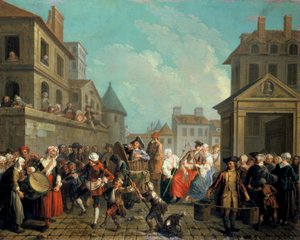 Carnevale nelle strade di Parigi, 1757