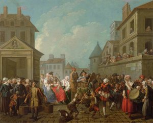 Carnevale di strada a Parigi, 1757