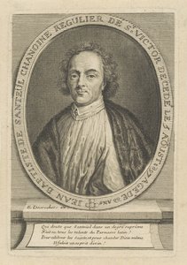 Ritratto del poeta Jean-Baptiste de Santeul 1630-1697, circa 1700 da Etienne Jehandier Desrochers