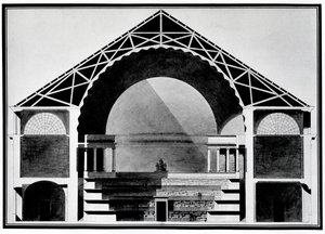 Progetto per la Bibliotheque Royale de France da Etienne Louis Boullee