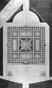 Mappa della biblioteca pubblica - E.L. Boullée