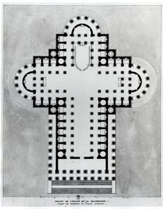 Progetto per la Chiesa della Madeleine. Disegno. Architettura di Etienne Louis Boullee, architetto francese