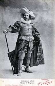 Constant Coquelin alias Coquelin aîné (1841 - 1909) nel costume di Cyrano de Bergerac