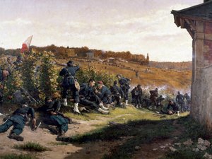 I Tirailleurs de la Seine nella battaglia di Rueil-Malmaison, 21 ottobre 1870, particolare