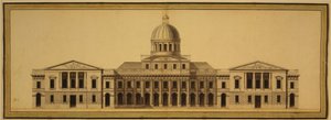 Progetto per il Campidoglio degli Stati Uniti, 1793 da Etienne Sulpice Hallet