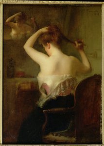 Donna che si sistema i capelli, 1903 da Etienne Tournes