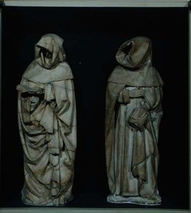 Due piangenti, dalla tomba del Duca di Berry nella Cattedrale di Bourges da Etienne and Mosselmann Paul (fl.1467) Bobillet