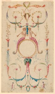 Disegno, decorazione di un pannello, 1780 ca.