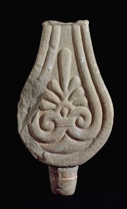 Civiltà etrusca: Stele di Fiesole in gres da Sesto Fiorentino Italia. 550-500 a.C. Firenze, Museo Archeologico da Etruscan