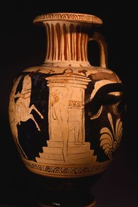 Hydria del Pittore della Biga Vaticana, dettaglio dell
