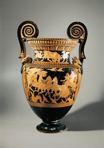 Italia, Lazio, Civita Castellana, Falerii, Cratere a volute (vaso usato per mescolare vino e acqua) da Etruscan