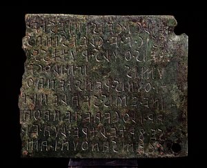 Tavoletta di bronzo da Monte Acuto, Formello (3°-2° secolo a.C.) da Etruscan Etruscan