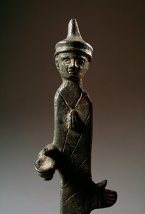 Aruspice, scultura in bronzo, III secolo a.C. da Etruscan Etruscan