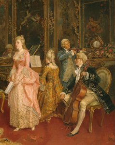 Concerto ai tempi di Mozart (dettaglio) da Ettore Simonetti