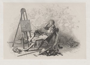 Mattina dopo il ballo in maschera: Emil Theodor Richter al suo cavalletto