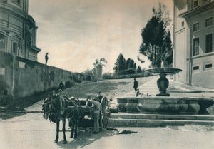 Dietro il Vaticano vicino ai Musei e alla Zecca, Roma, Italia, 1927 da Eugen Poppel