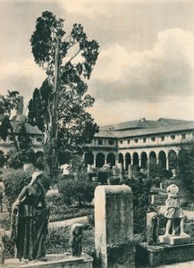 Giardino nel Museo delle Terme di Diocleziano, Roma, Italia, c1926 1927 da Eugen Poppel
