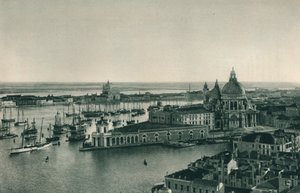 Canale Grande e Chiesa di Santa Maria della Salute, Venezia, Italia, 1927
