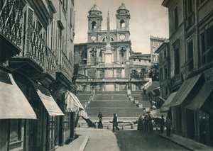 Scalinata di Trinità dei Monti e Chiesa della Trinità dei Monti, Roma, Italia, 1927 da Eugen Poppel