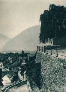 Veduta della città, Merano, Alto Adige, Italia, 1927 da Eugen Poppel