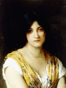 Una bellezza mediterranea da Eugen von Blaas