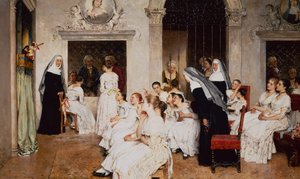 Scena di convento a Venezia da Eugen von Blaas