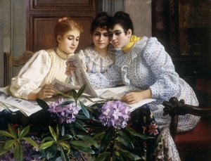 Selezionando il corredo da Eugen von Blaas