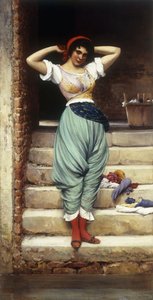 La lavandaia da Eugen von Blaas