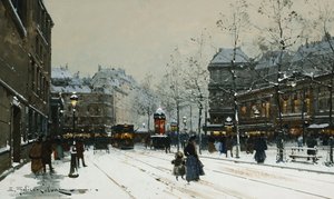 Gare du Nord, Parigi da Eugene Galien Laloue