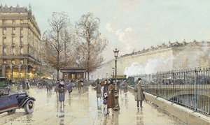 Il Boulevard Pereire, Parigi da Eugene Galien Laloue