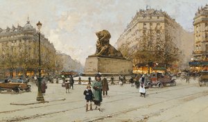 Il leone di Belfort da Eugene Galien Laloue
