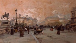Scena di strada parigina