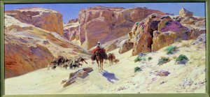 Carovana nel deserto da Eugene Alexis Girardet