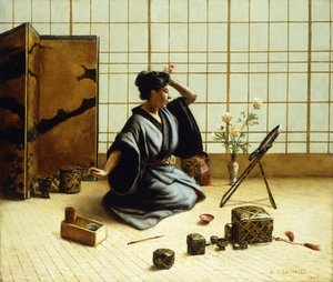 La ragazza geisha, 1890 da Eugene Armand Lachaise