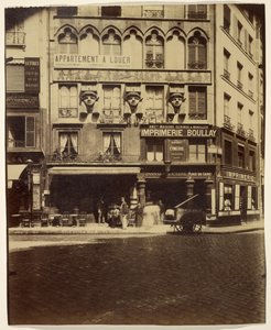 Casa, Place du Caire 2 (edificio, Place du Caire) da Eugène Atget