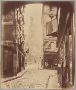 Saint-Étienne-du-Mont, rue de la Montagne Sainte-Geneviève da Eugène Atget