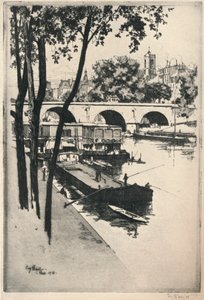 Lavaggio delle barche, 1915 da Eugene Bejot