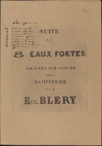 8 acqueforti incise dal vero da Eugene Bléry