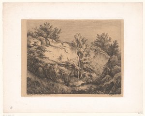 Paesaggio roccioso (Acht etsen gemaakt naar de natuur) da Eugene Bléry