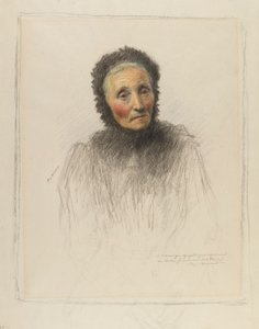 Donna anziana da Eugene Burnand
